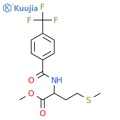 L-Methionine,N-[4-(trifluoromethyl)benzoyl]-, methyl ester structure