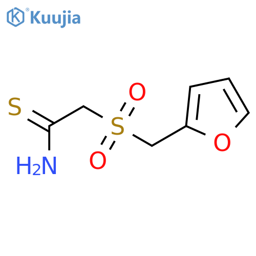 Ethanethioamide,2-[(2-furanylmethyl)sulfonyl]- structure