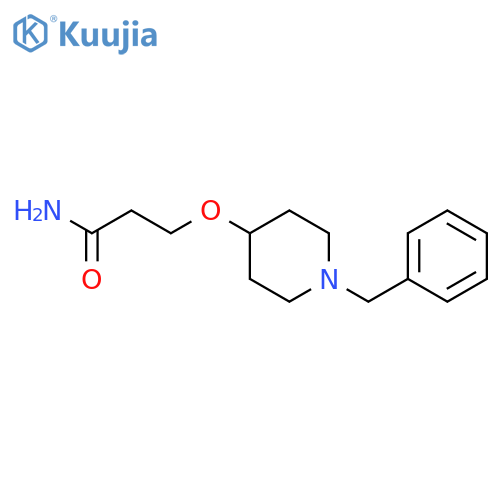 3-(1-Benzyl-4-piperidyl)oxypropanamide structure