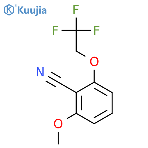 2-Methoxy-6-(2,2,2-trifluoroethoxy)benzonitrile structure