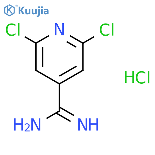 2,6-Dichloroisonicotinimidamide hydrochloride structure