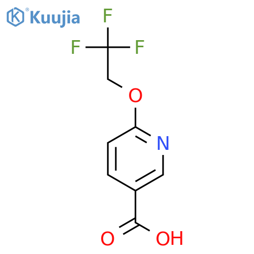 6-(2,2,2-Trifluoroethoxy)nicotinic acid structure