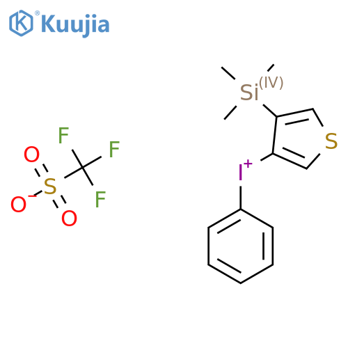 Phenyl[4-(trimethylsilyl)thiophen-3-yl]iodonium Trifluoromethanesulfonate structure