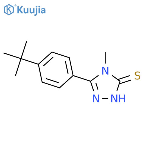5-(4-tert-Butylphenyl)-4-methyl-4H-1,2,4-triazole-3-thiol structure