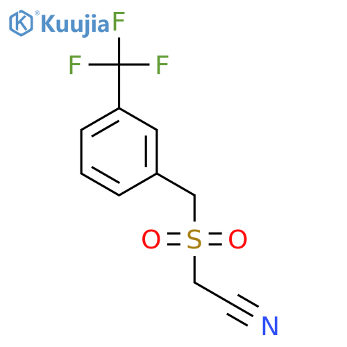 2-((3-(Trifluoromethyl)benzyl)sulfonyl)acetonitrile structure