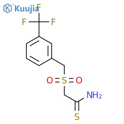 2-[3-(Trifluoromethyl)benzylsulphonyl]thioacetamide structure