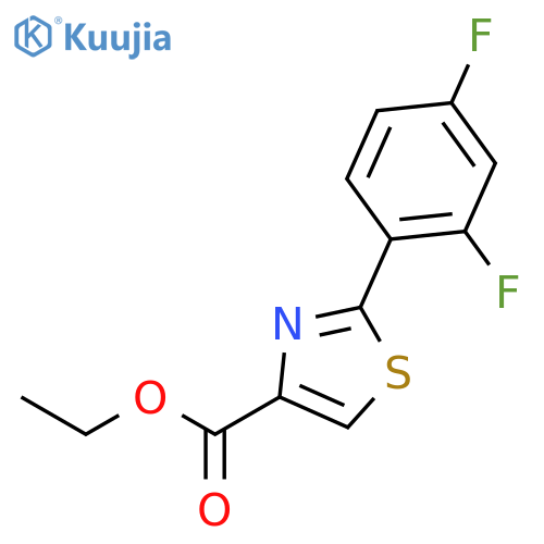 Ethyl 2-(2,4-difluorophenyl)thiazole-4-carboxylate structure
