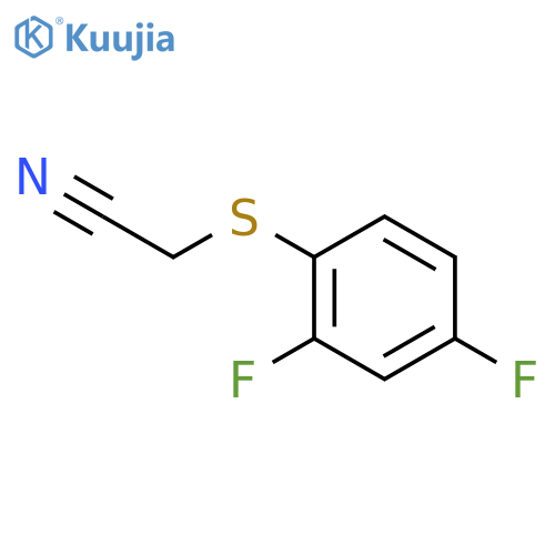 Acetonitrile,2-[(2,4-difluorophenyl)thio]- structure