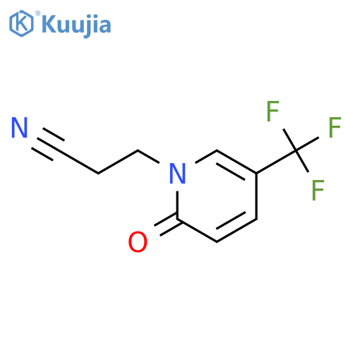 3-(2-Oxo-5-(trifluoromethyl)pyridin-1(2H)-yl)propanenitrile structure