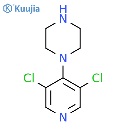 1-(3,5-Dichloropyridin-4-yl)piperazine structure
