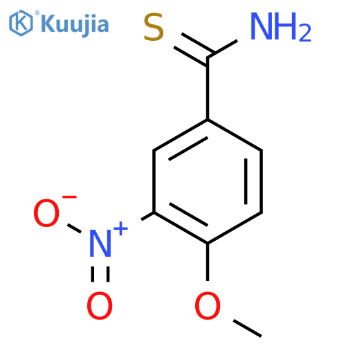 4-methoxy-3-nitrobenzene-1-carbothioamide structure