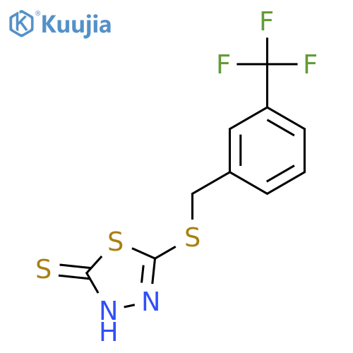 1,3,4-Thiadiazole-2(3H)-thione,5-[[[3-(trifluoromethyl)phenyl]methyl]thio]- structure