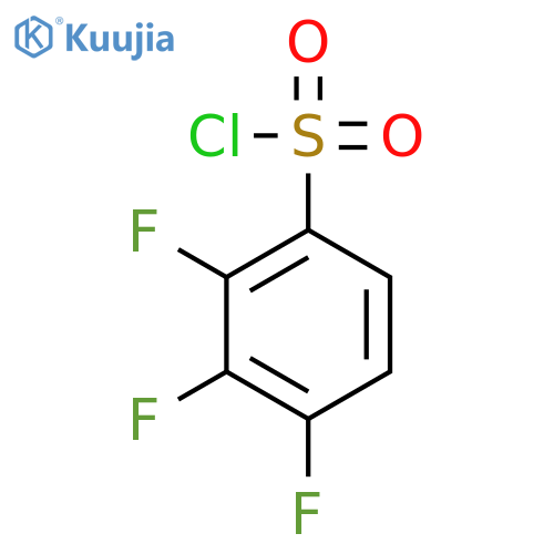 2,3,4-trifluorobenzene-1-sulfonyl chloride structure