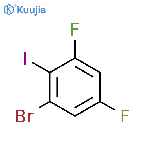 1-Bromo-3,5-difluoro-2-iodobenzene structure