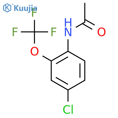 N-(4-Chloro-2-(trifluoromethoxy)phenyl)acetamide structure