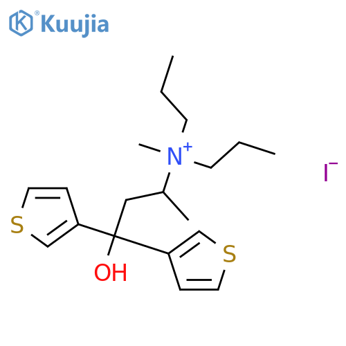 4-hydroxy-N-methyl-N,N-dipropyl-4,4-di(thiophen-3-yl)butan-2-aminium iodide structure