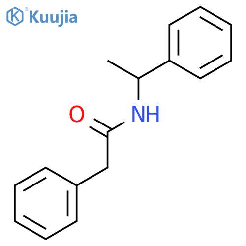Benzeneacetamide, N-(1-phenylethyl)- structure