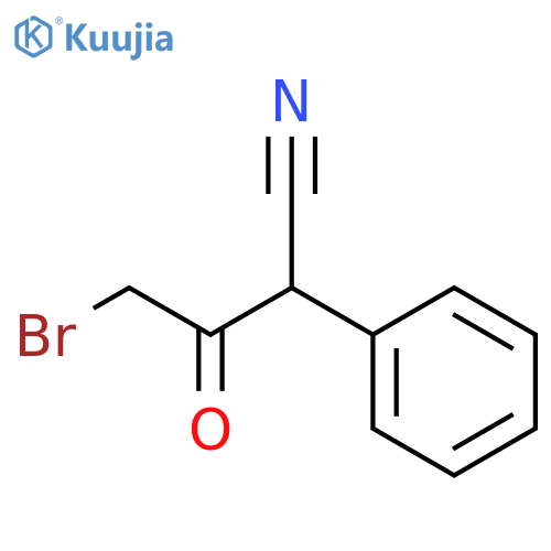 4-bromo-3-oxo-2-phenylbutanenitrile structure