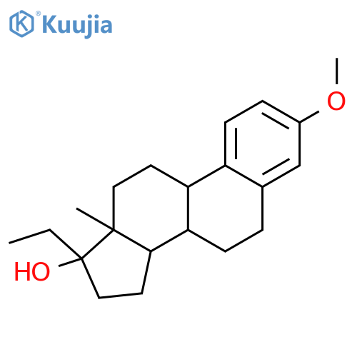 19-Norpregna-1,3,5(10)-trien-17-ol,3-methoxy-, (17a)-(9CI) structure