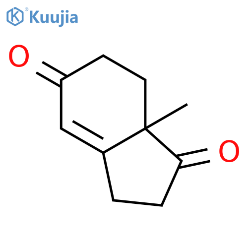 (R)-(-)-2,3,7,7a-Tetrahydro-7a-methyl-1H-indene-1,5(6H)-dione structure