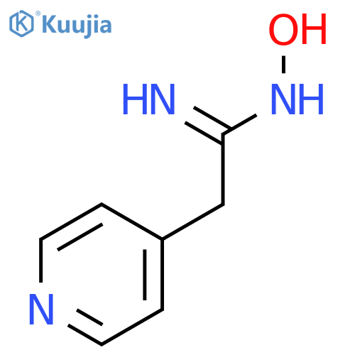 N-hydroxy-2-(pyridin-4-yl)ethanimidamide structure