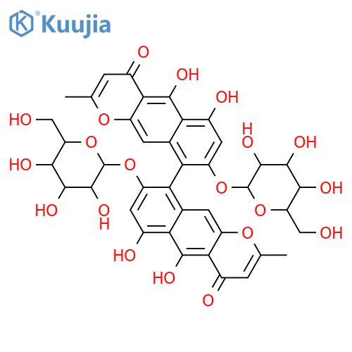 Ustilaginoidin A; (Raxial)-form, 8,8'-Di-O-β-D-glucopyranoside structure