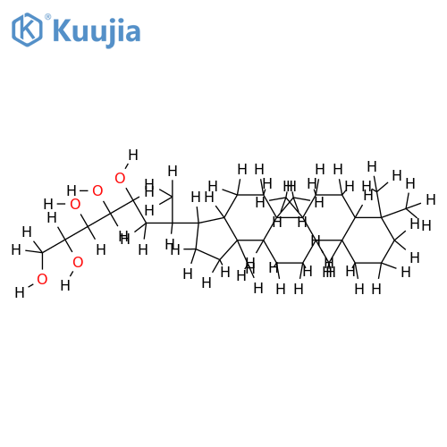 (22xi,31S,32R,33S,34R)-form-29-(1,2,3,4,5-Pentahydroxypentyl)hopane structure