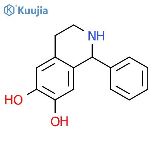 6,7-Isoquinolinediol,1,2,3,4-tetrahydro-1-phenyl- structure