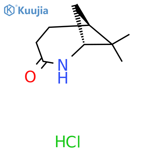 (1R,6S)-7,7-dimethyl-2-azabicyclo4.1.1octan-3-one hydrochloride structure