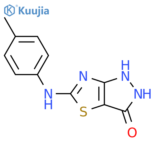 3H-Pyrazolo[3,4-d]thiazol-3-one,1,2-dihydro-5-[(4-methylphenyl)amino]- structure