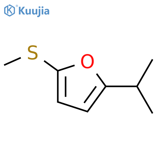 Furan,2-(1-methylethyl)-5-(methylthio)- structure