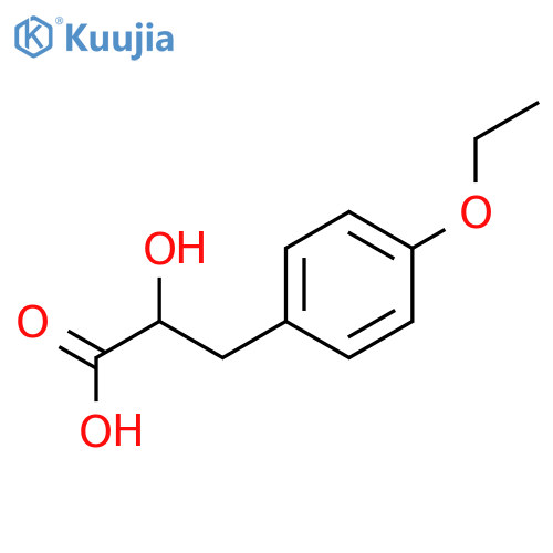 3-(4-ethoxyphenyl)-2-hydroxypropanoic acid structure