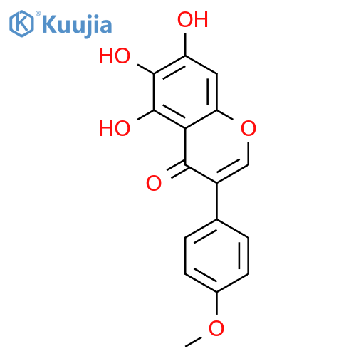4H-1-Benzopyran-4-one, 5,6,7-trihydroxy-3-(4-methoxyphenyl)- structure