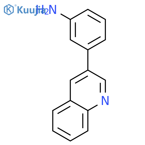 Benzenamine, 3-(3-quinolinyl)- structure
