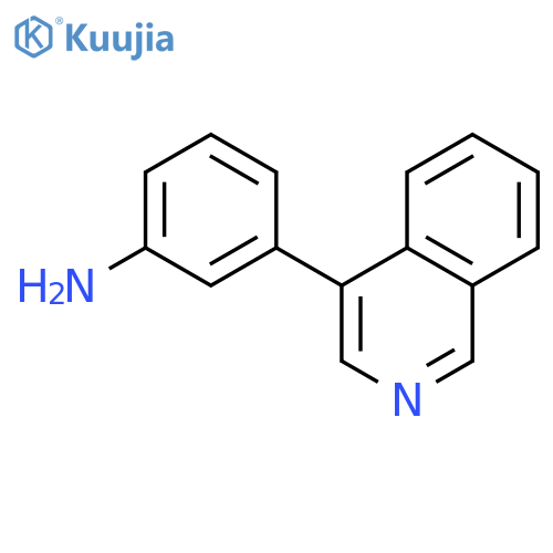 Benzenamine, 3-(4-isoquinolinyl)- structure