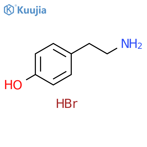 Phenol, 4-(2-aminoethyl)-, hydrobromide (1:1) structure