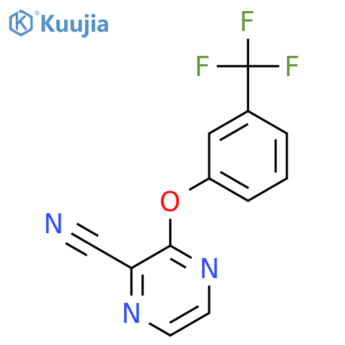 3-[3-(Trifluoromethyl)phenoxy]pyrazine-2-carbonitrile structure