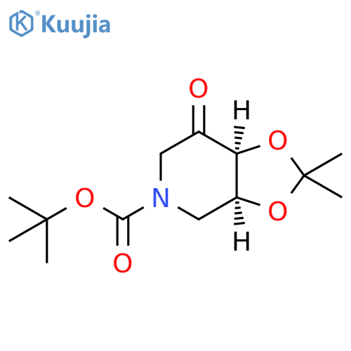 tert-butyl (3aS,7aS)-2,2-dimethyl-7-oxo-hexahydro-2H-1,3dioxolo4,5-cpyridine-5-carboxylate structure
