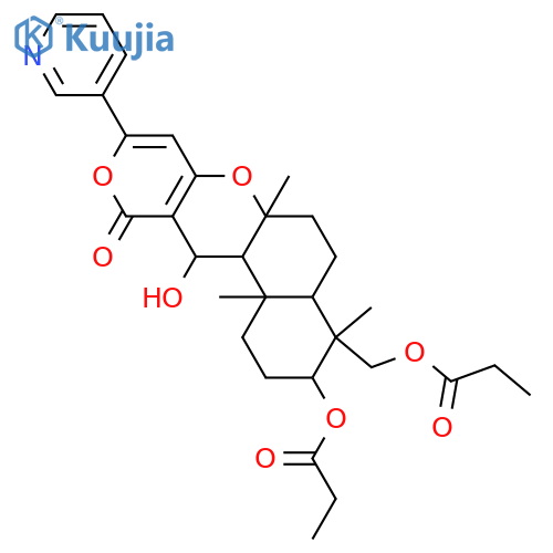 Tris(deacetyl)pyripyropene A; 7-Deoxy, 3,19-dipropanoyl structure