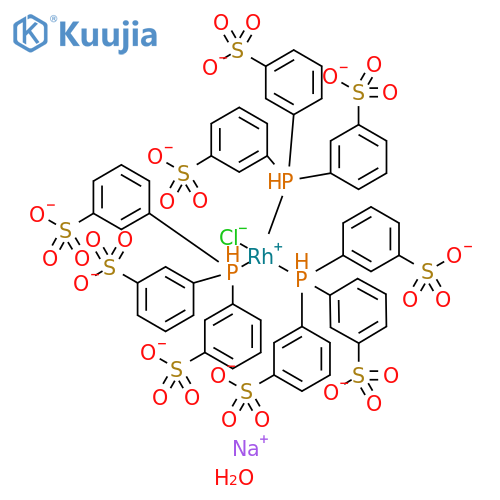 Chlorotris[3,3`,3``-phosphinidynetris(benzenesulfonato)]rhodiuM(I)nonasodiuM salt hydrate structure