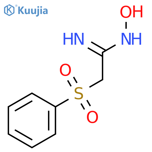 (Z)-2-(benzenesulfonyl)-N'-hydroxyethanimidamide structure