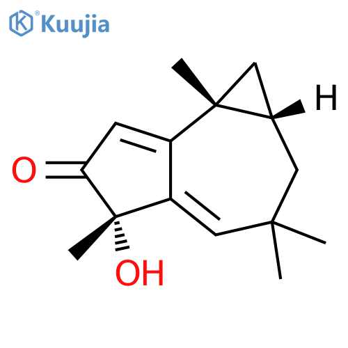 6H-Cycloprop[e]azulen-6-one, 1,1a,2,3,5,7b-hexahydro-5-hydroxy-3,3,5,7b-tetramethyl-, (1aS,5S,7bR)- structure
