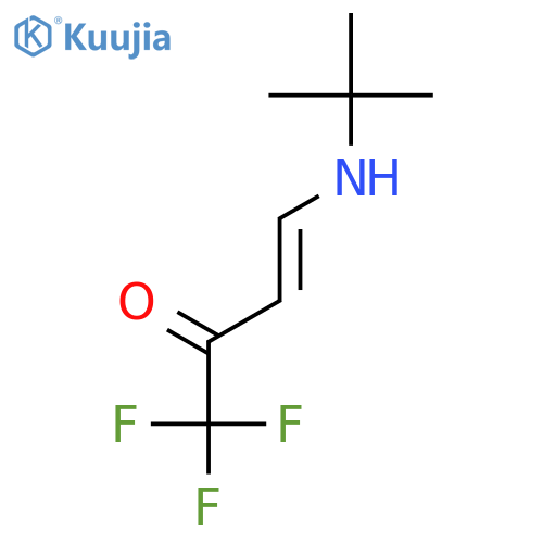 Z-4-(tert-butylamino)-1,1,1-trifluorobut-3-en-2-one structure