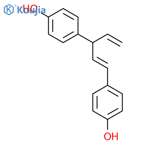 Phenol,4,4'-[(1E,3S)-3-ethenyl-1-propene-1,3-diyl]bis- structure