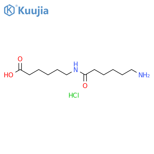 Hexanoic acid, 6-[(6-amino-1-oxohexyl)amino]-, monohydrochloride structure