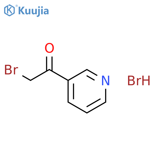 2-bromo-1-(3-pyridyl)ethanone;hydrobromide structure