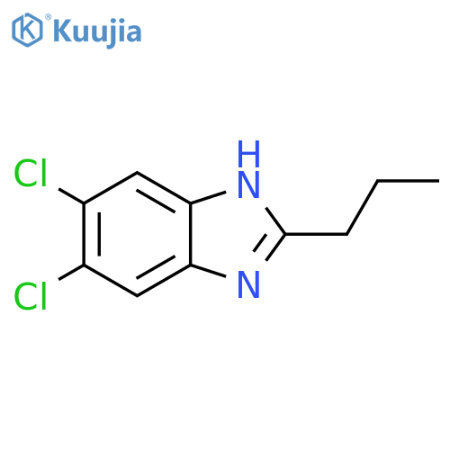 5,6-DICHLORO-2-PROPYL-1H-1,3-BENZIMIDAZOLE structure
