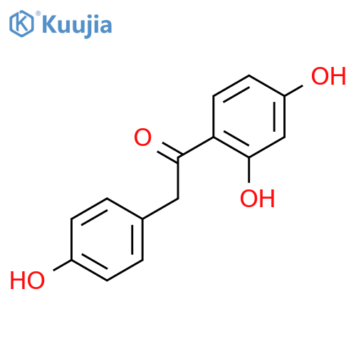1-(2,4-Dihydroxyphenyl)-2-(4-hydroxyphenyl)ethanone structure
