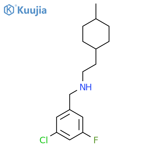 [(3-Chloro-5-fluorophenyl)methyl][2-(4-methylcyclohexyl)ethyl]amine structure