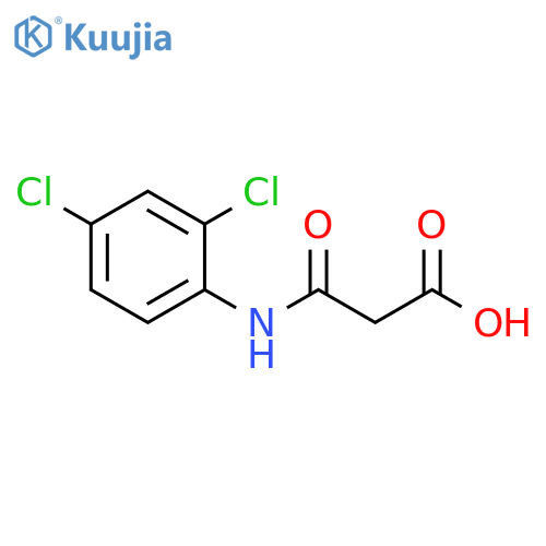 2-[(2,4-dichlorophenyl)carbamoyl]acetic acid structure